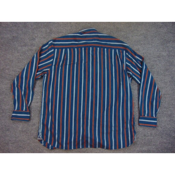 Tommy Bahama Shirt Mens 2XL Blue White Red Stripe - Picture 3 of 8